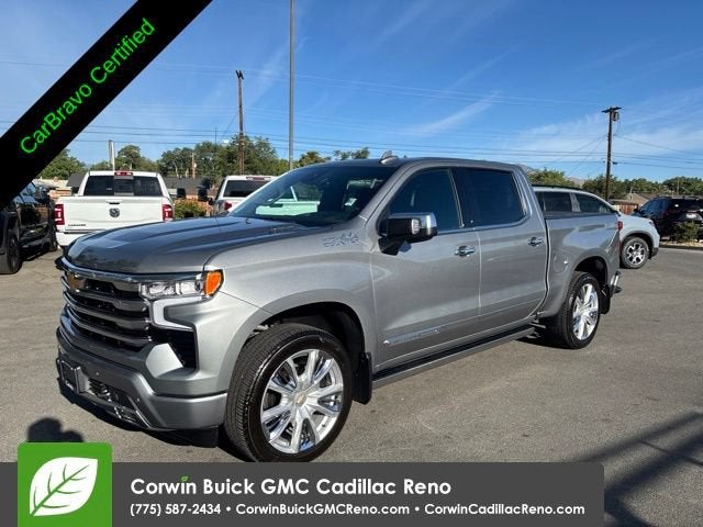 2025 Chevrolet Silverado 1500 High Country in Sterling Gray Metallic — front three-quarter view
