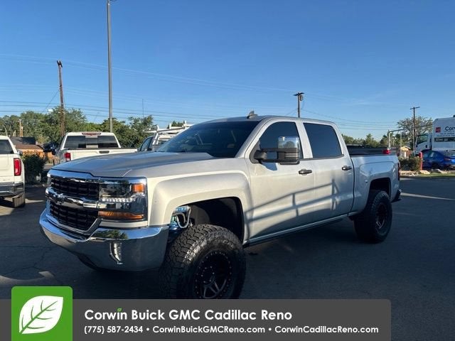 2017 Chevrolet Silverado 1500 LT in Silver Ice Metallic — front three-quarter view