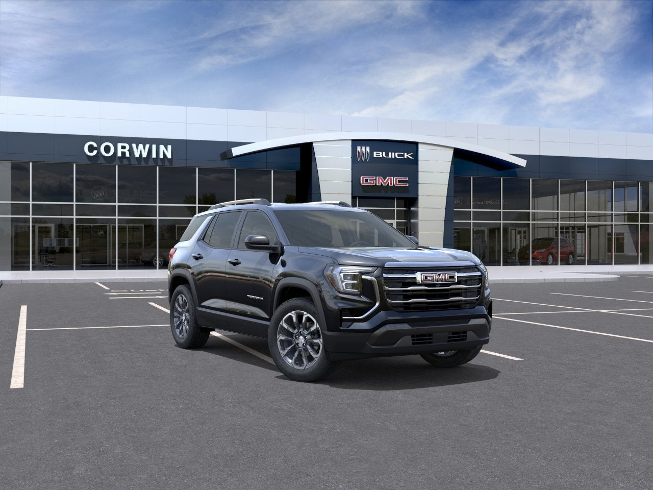 2026 GMC Terrain Elevation in Ebony Twilight Metallic — front three-quarter view