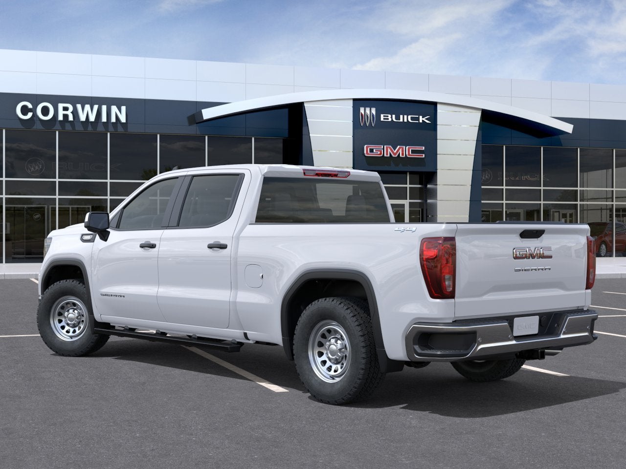 2026 GMC Sierra 1500 — rear three-quarter view