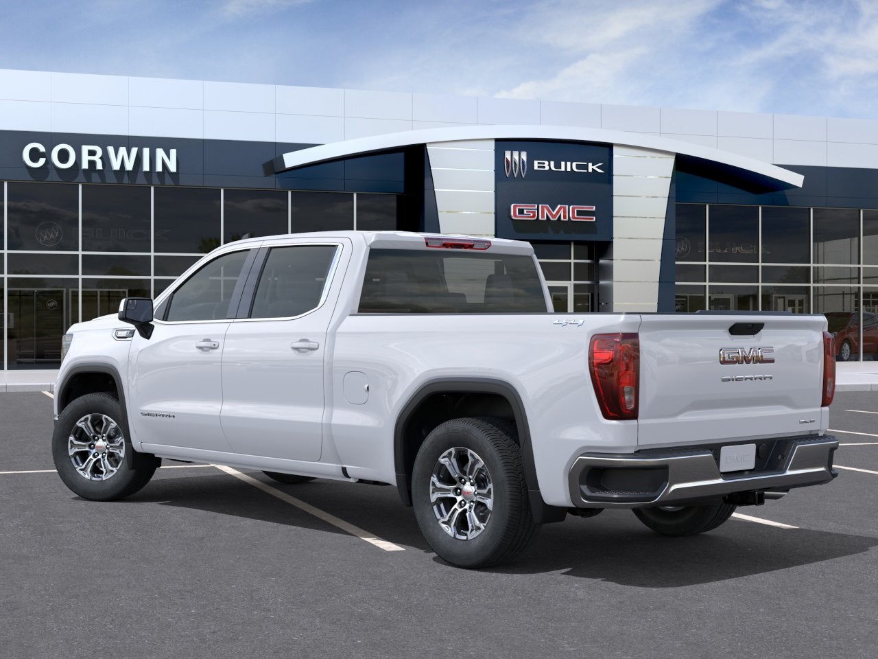 2026 GMC Sierra 1500 — rear three-quarter view