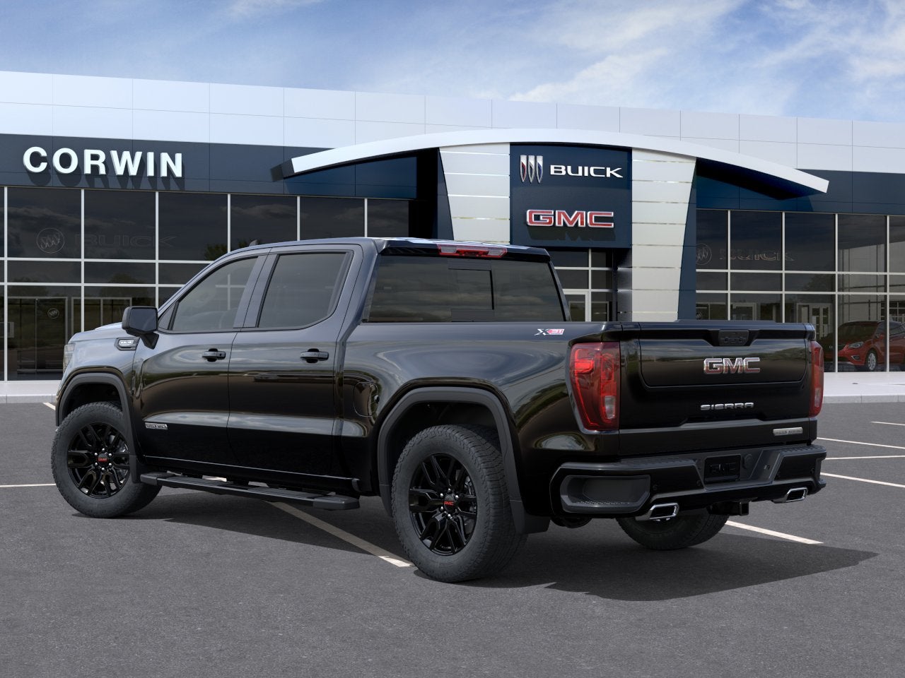 2026 GMC Sierra 1500 — rear three-quarter view