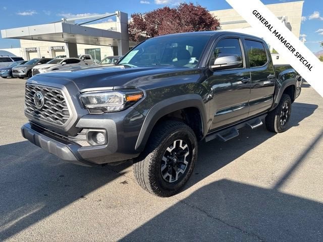 2023 Toyota Tacoma TRD Off Road in Gray — front three-quarter view