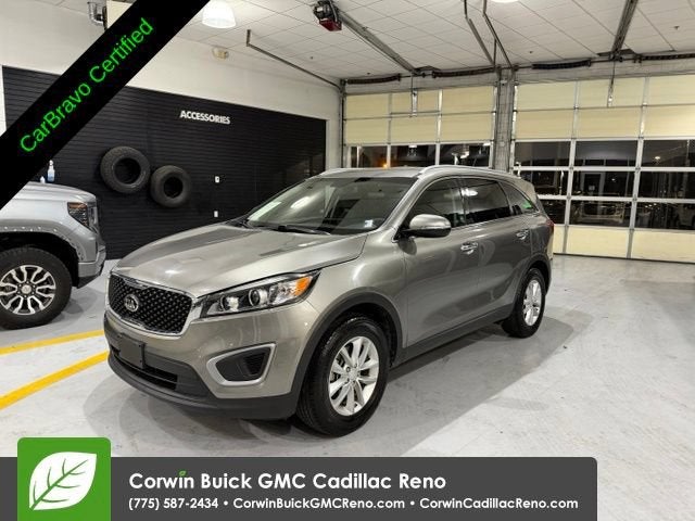 2017 Kia Sorento 2.4L LX in Gray — front three-quarter view