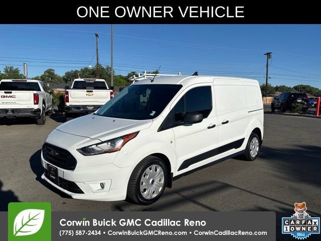 2022 Ford Transit Connect XLT Cargo Van in White — front three-quarter view