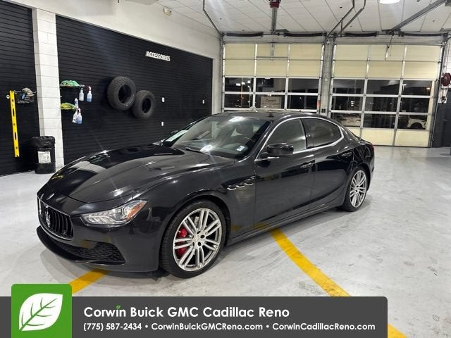 2016 Maserati Ghibli S Q4 in Black — front three-quarter view